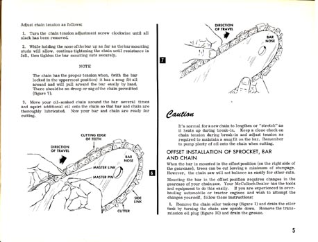 chainsaw owner manuals