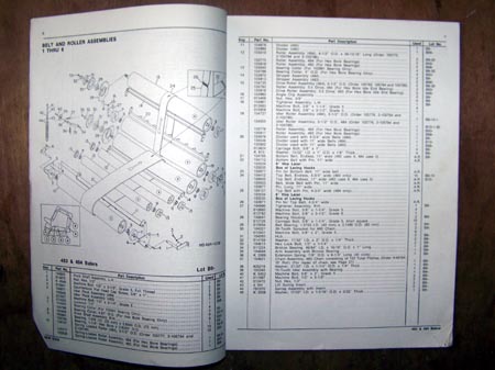 New Idea 483 & 484 Round Baler parts manual