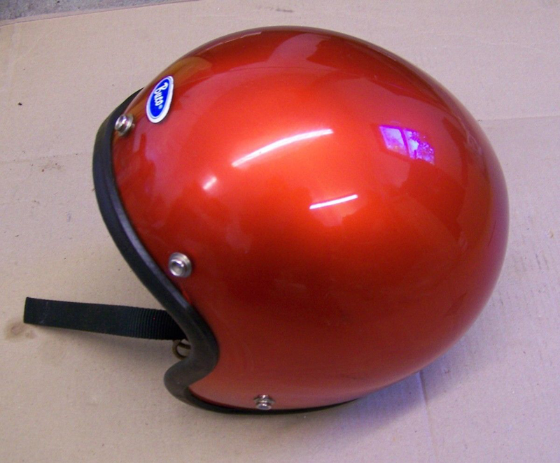 Vintage NOS Buco Candy Red large size open face helmet